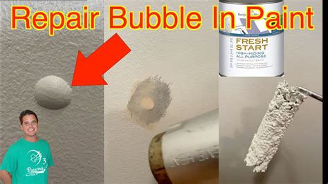 How To Fix Bubbles In Paint Air Bubbles On Painted Walls - YouTube
